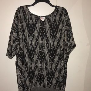 Lularoe Irma 2XL black and gray